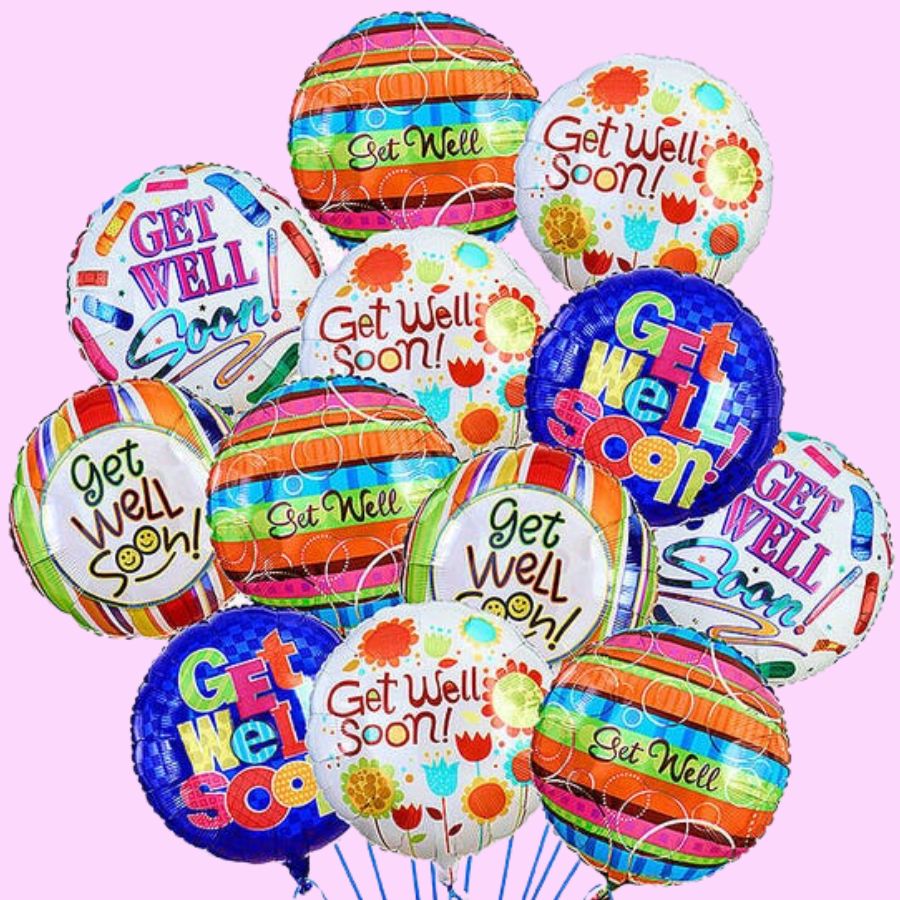 Air-Boutiques - Get Well Mylar Balloons