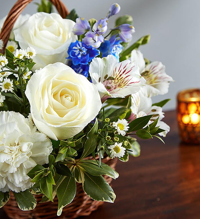 Peace, Prayers & Blessings Blue & White