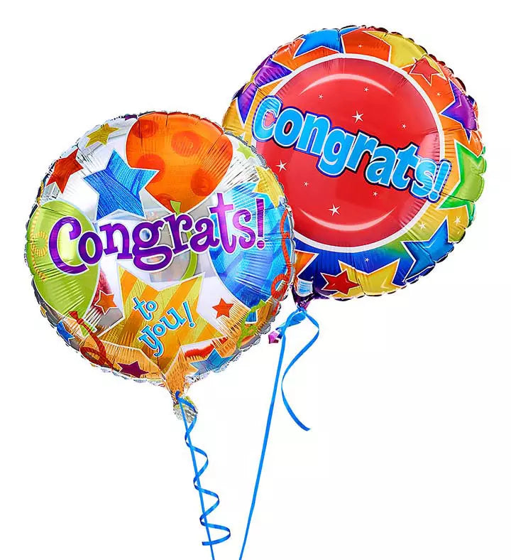 Two Mylar Balloon