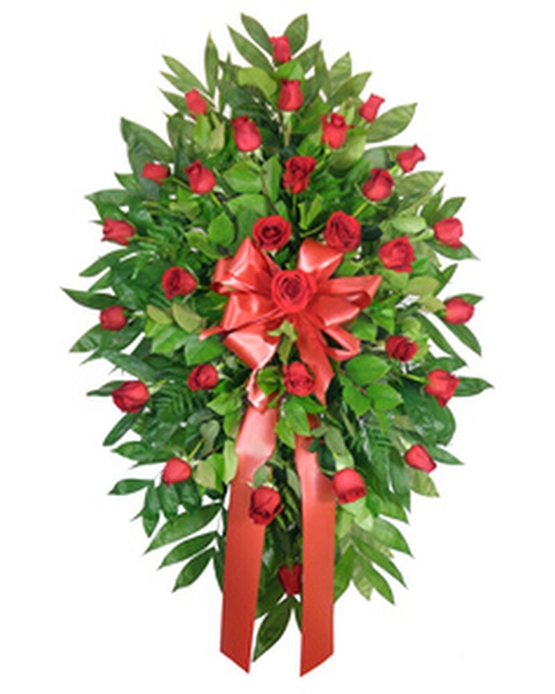 Signature Collection Rose Spray on a Stand