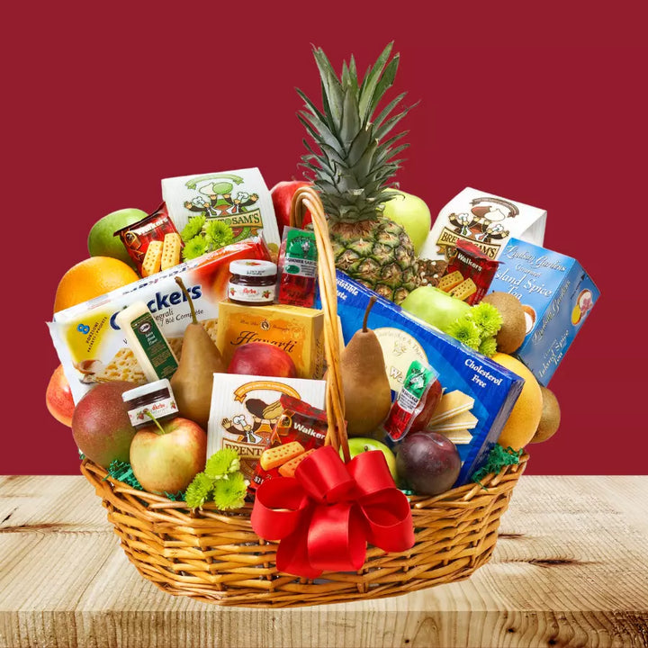 Grand Holiday Gourmet and Fruit Basket