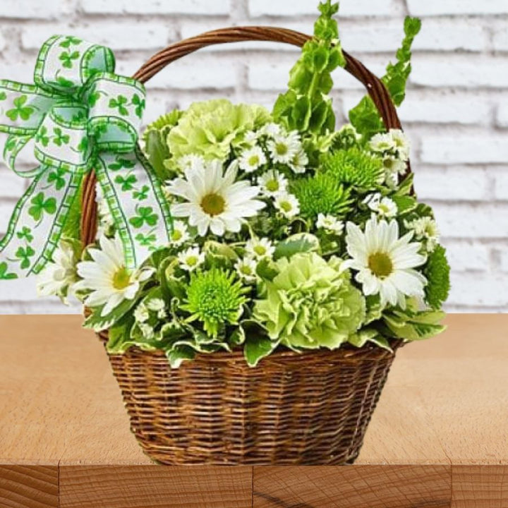 St. Patrick's Day Flower Basket