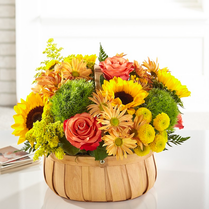 Harvest Sunflower Basket