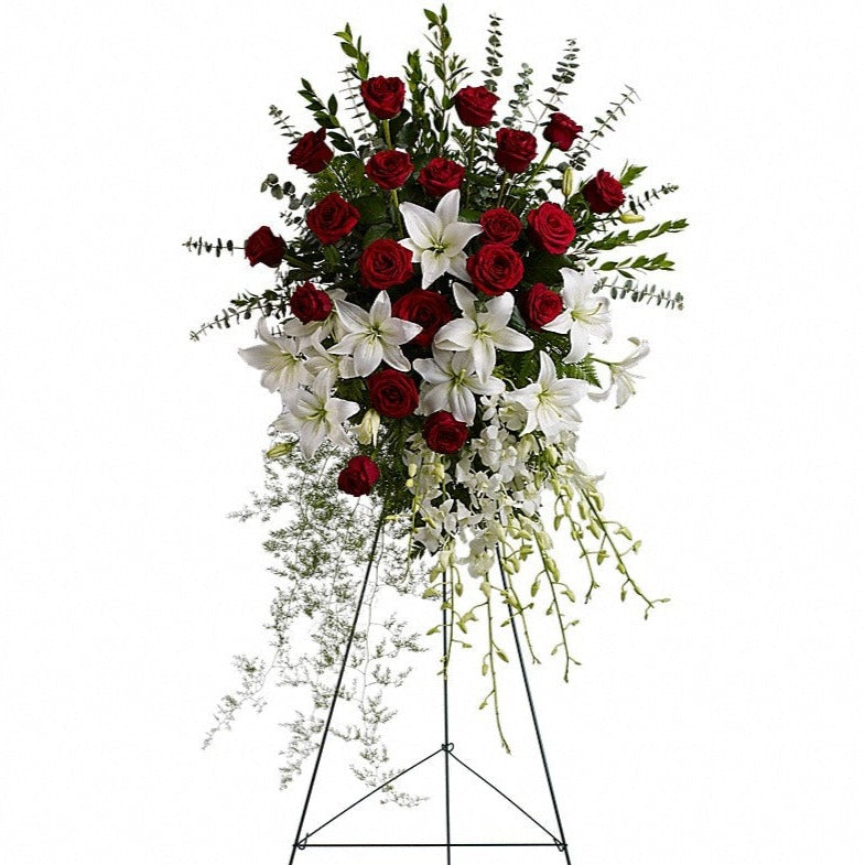 Lily and Rose Tribute Spray